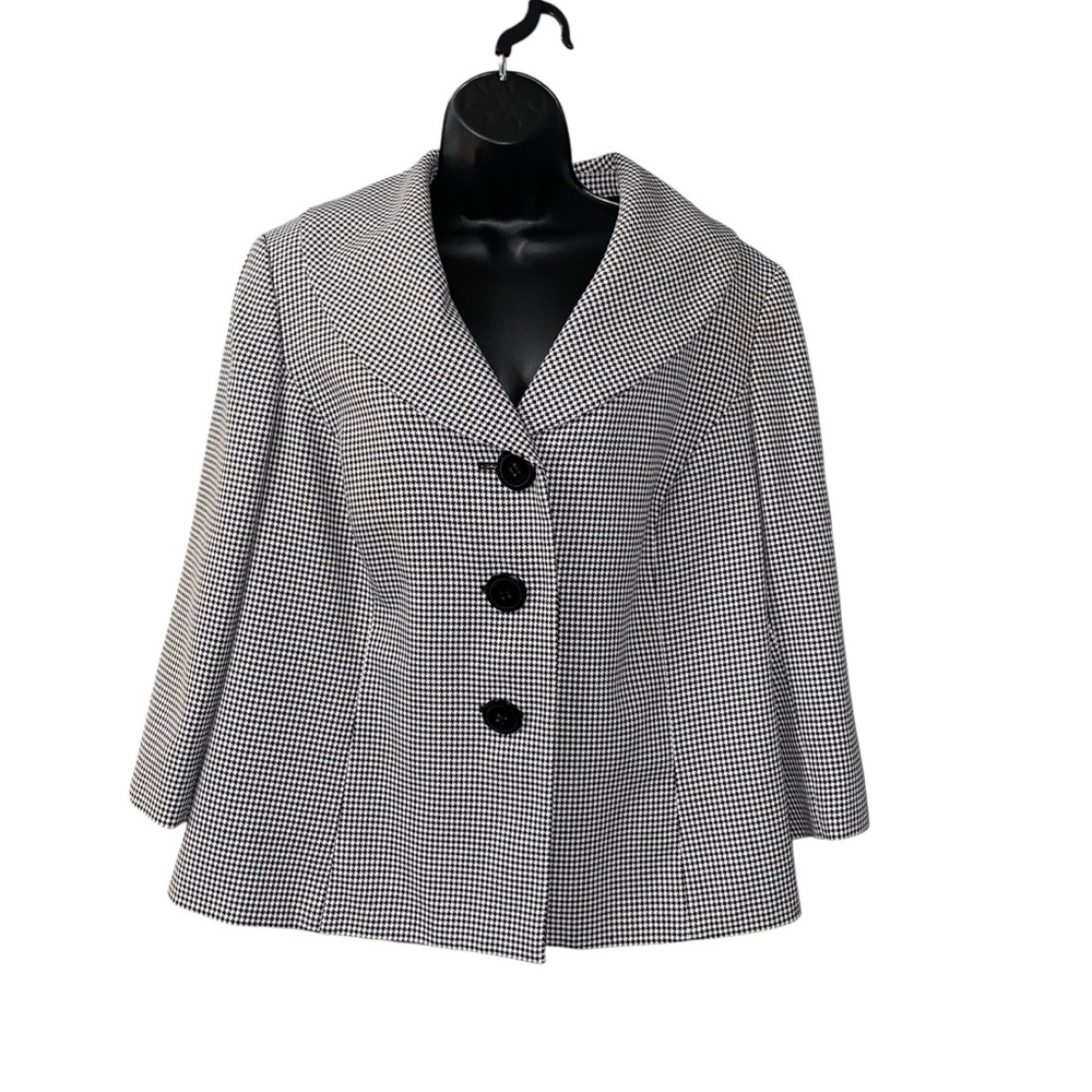 Collections for Le Suit Women's Blazer Jacket Houndstooth Business Career SZ 16W